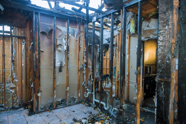 Professional Fire Damage Removal technician working in Saxon, SC
